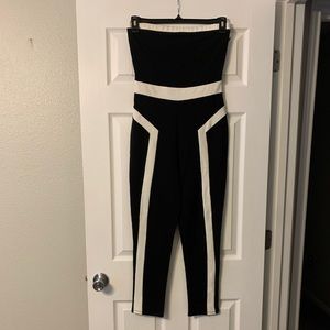 Black and cream women’s jumpsuit